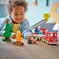 LEGO DUPLO Town: Fire Truck with Hose and Firefighter