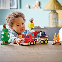 LEGO DUPLO Town: Fire Truck with Hose and Firefighter