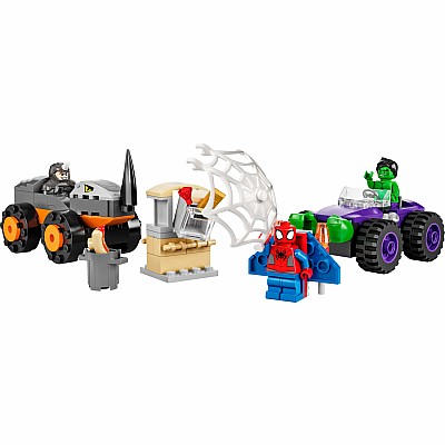 LEGO Spider-Man: Hulk vs. Rhino Truck Showdown