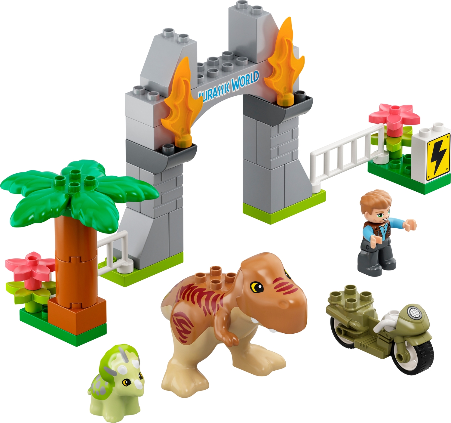 LEGO Jurassic World: T. rex and Triceratops Dinosaur Breakout