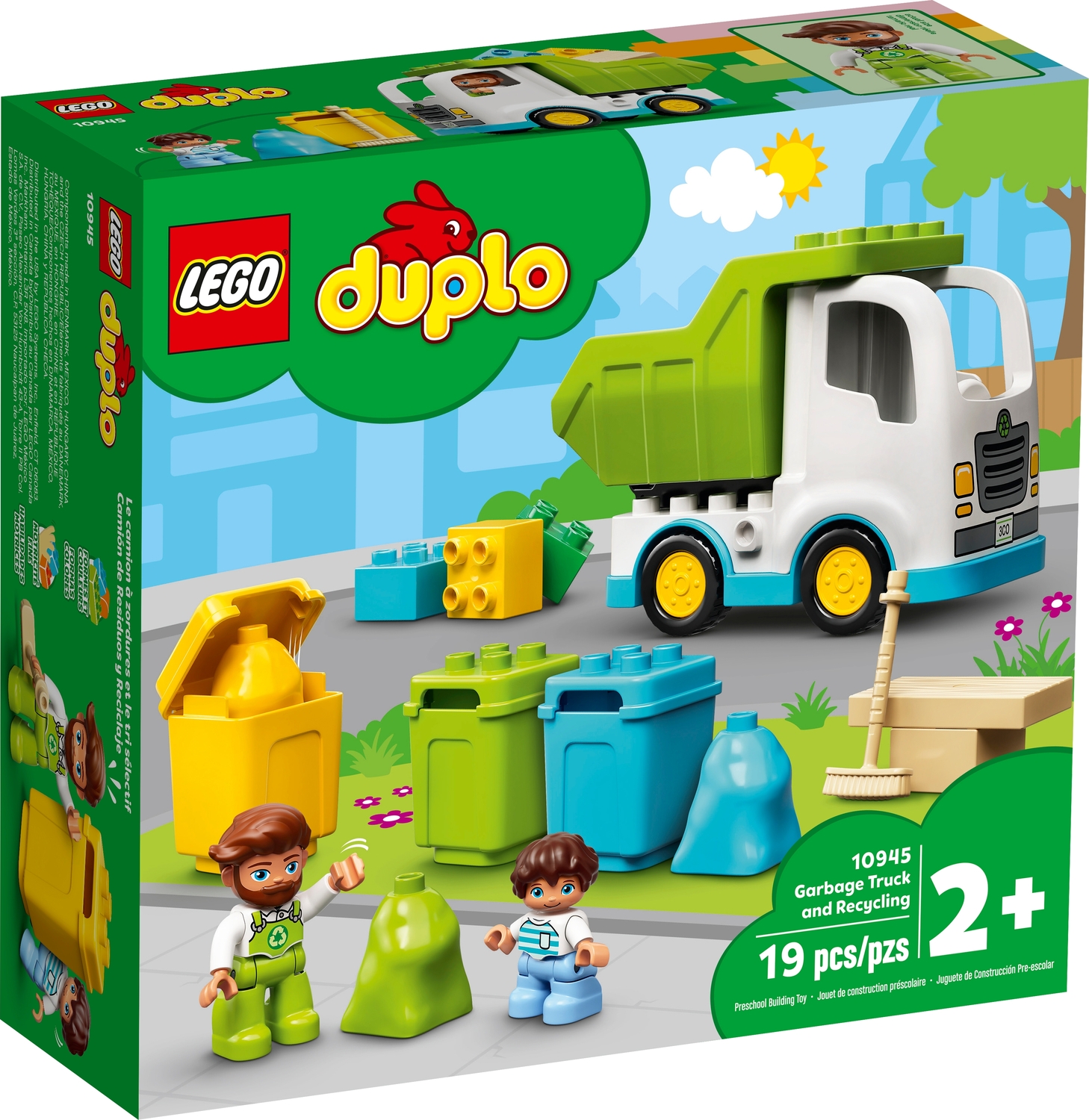 Lego Duplo 10945 Garbage Truck and Recycling - Teaching Toys and Books