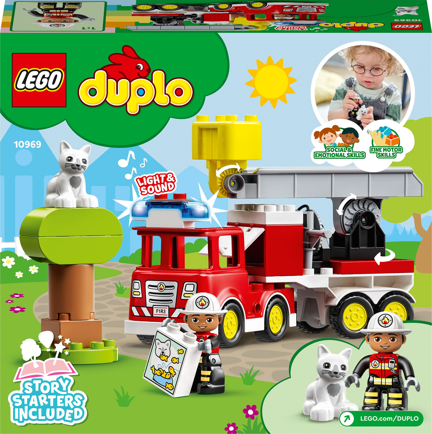 LEGO DUPLO Town Fire Engine 10969 Toy for Toddlers 2 Plus Years