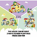 LEGOÂ® DUPLO 3 in 1 Family House Set with Toy Car