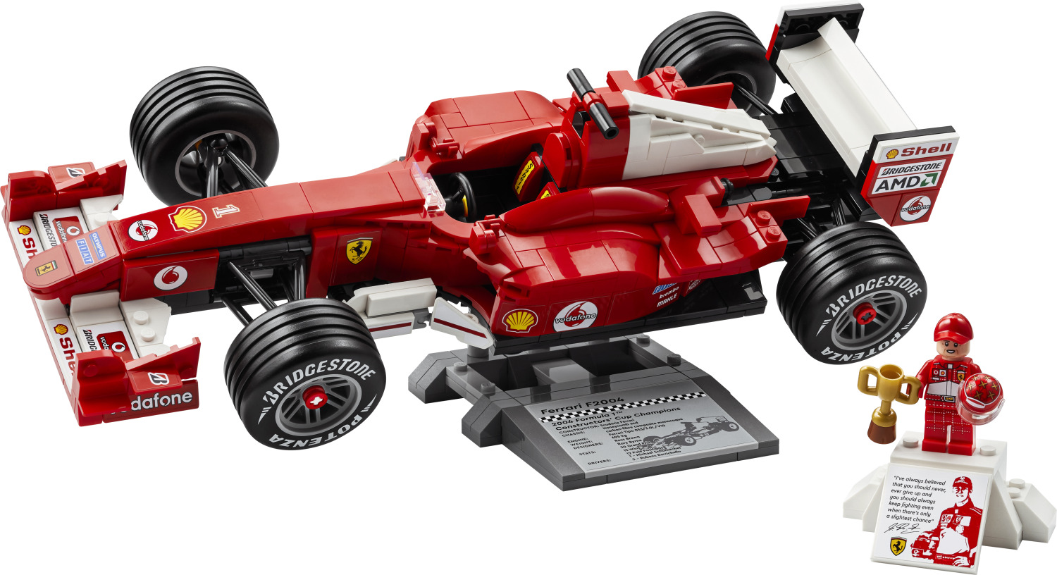 LEGO Icons: Ferrari F2004 & Michael Schumacher