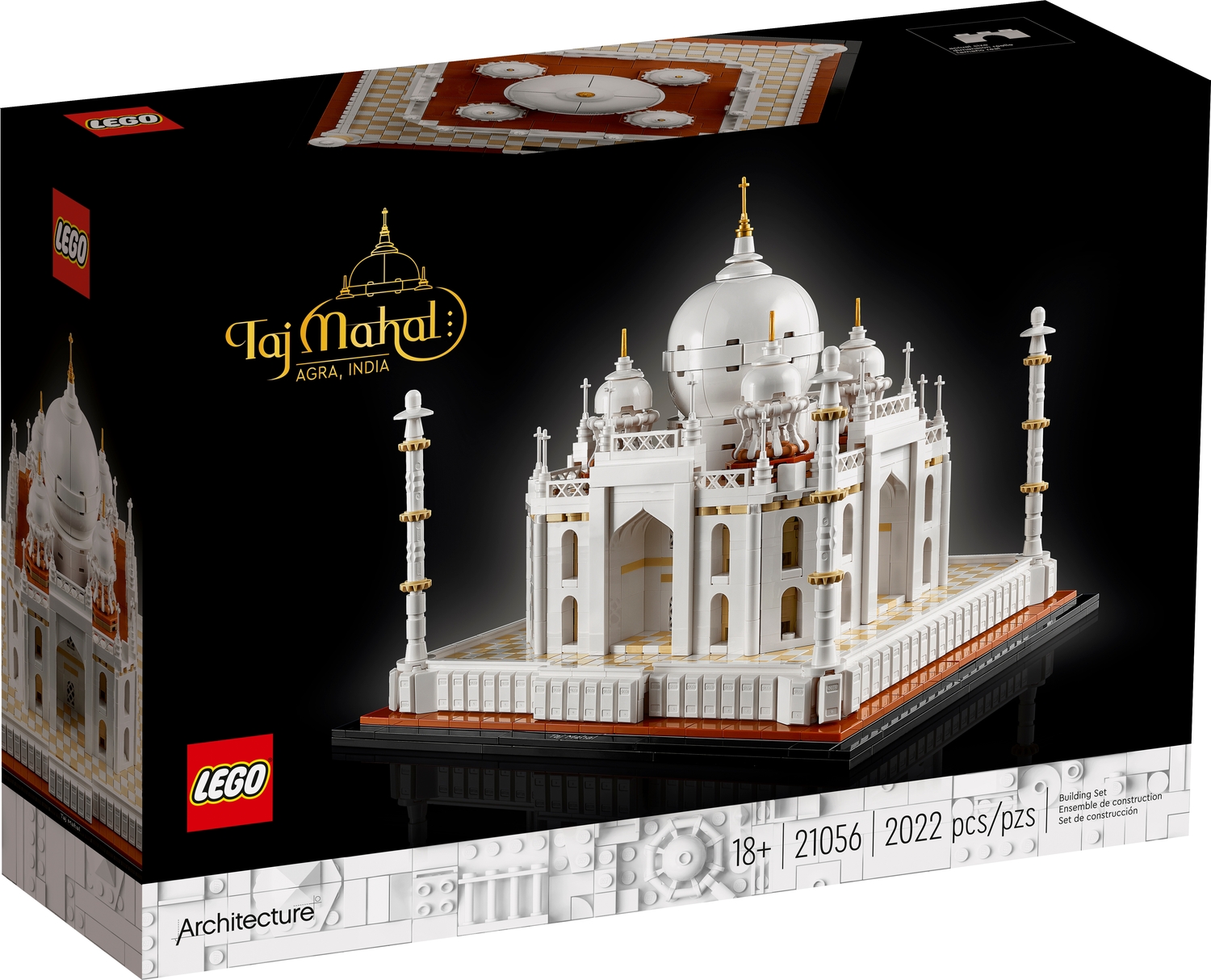 Perfect Toys Gifts for Kids and Adults 2012 Pieces Castle Palace Construction Building Blocks Collectible Build and Display Model Architecture Taj Mahal Building Toy 