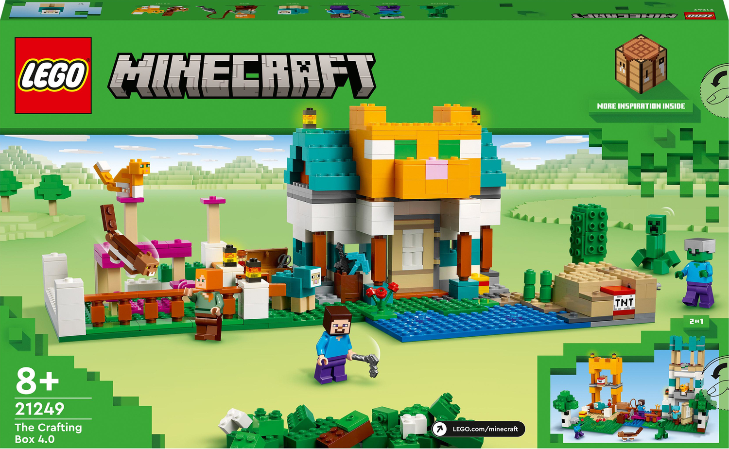 LEGO Minecraft The Crafting Box 4.0 2 in 1 Set