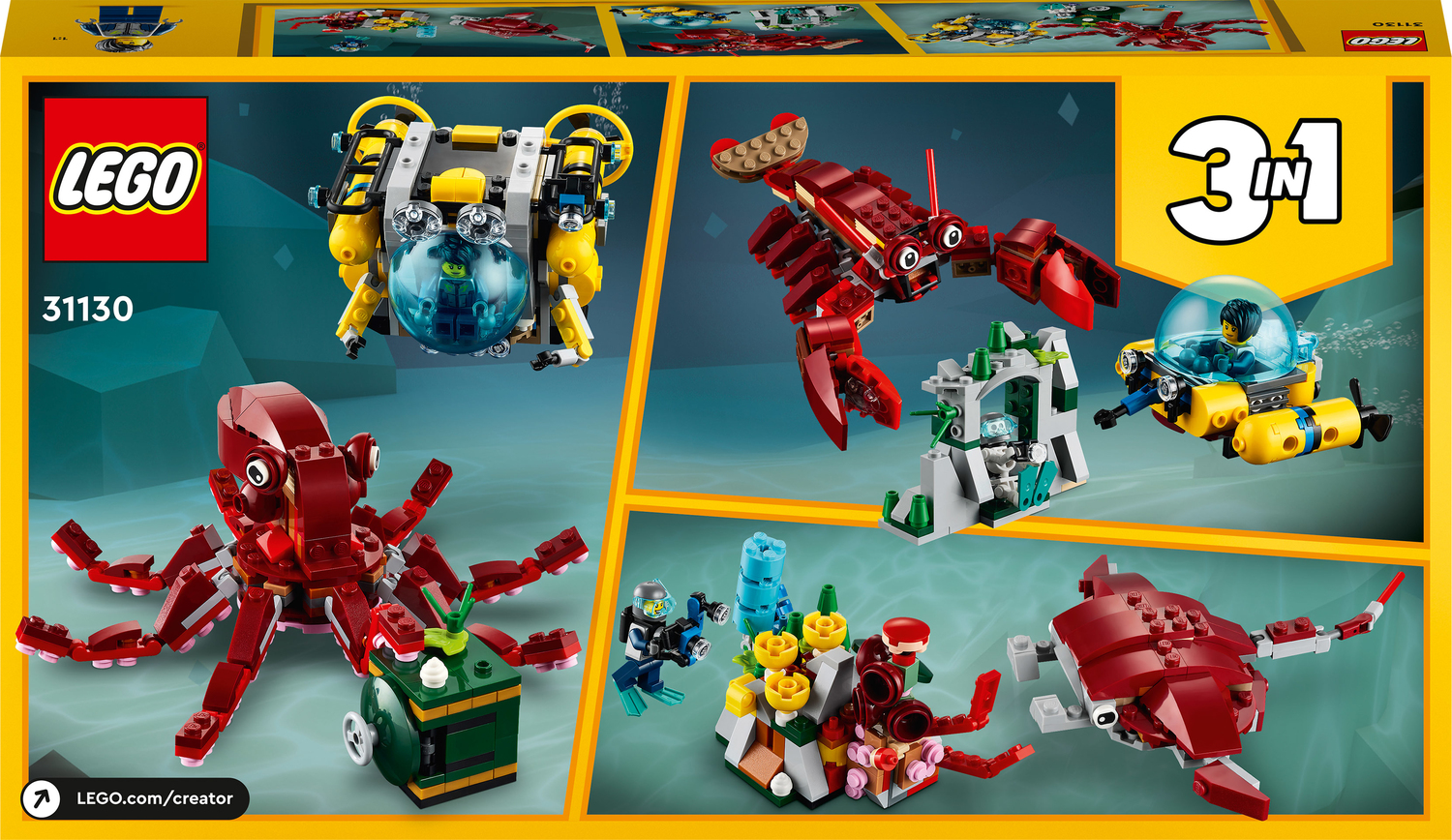 LEGO Creator 3in1 Sunken Treasure Mission Set - Imagine That Toys
