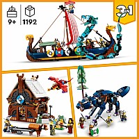 LEGO Creator Viking Ship Midgard Serpent Set