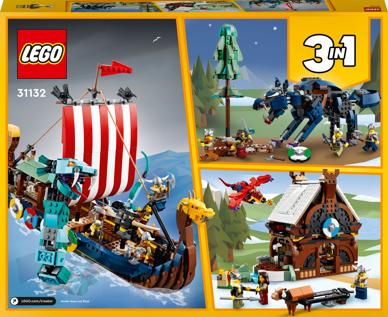 LEGO Viking Ship Midgard Serpent - 31132