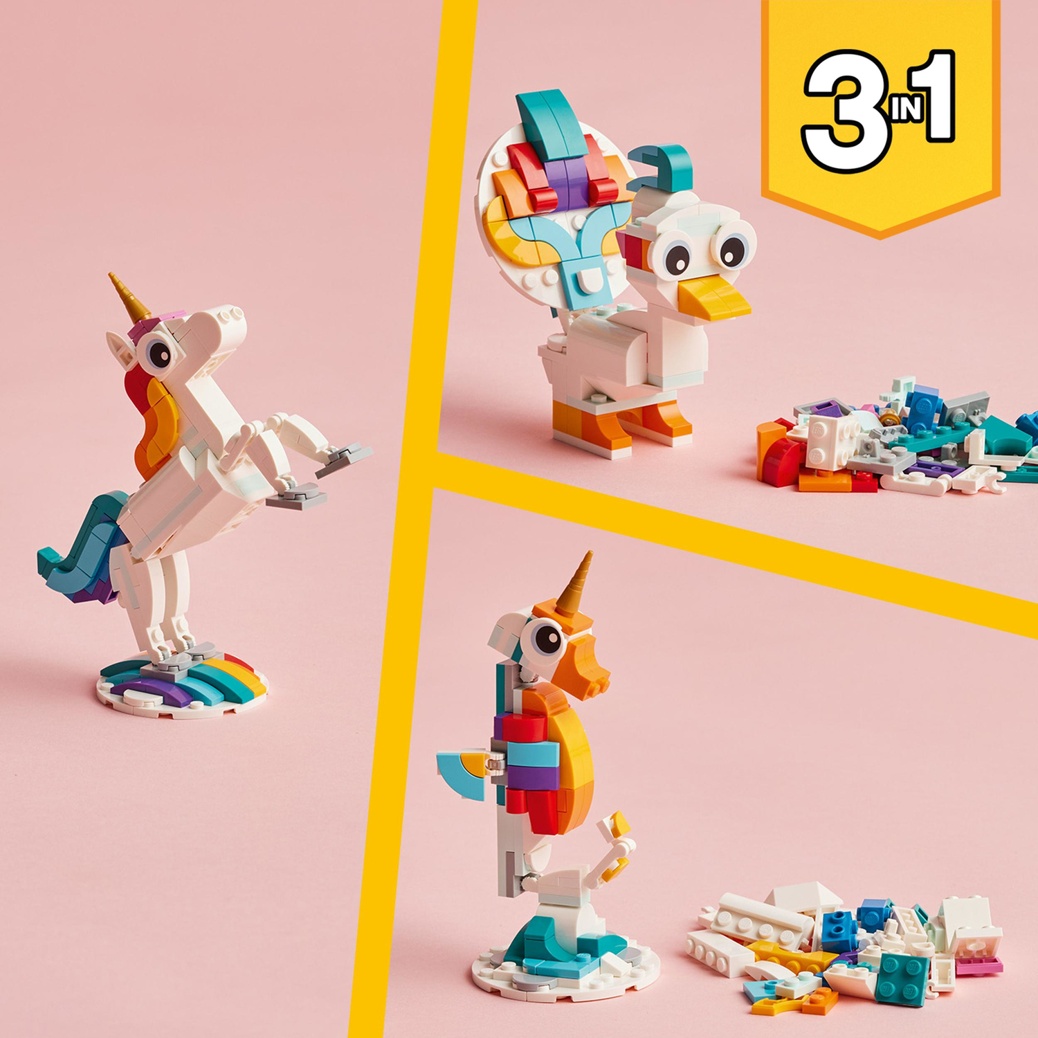LEGO® Creator 3-in-1 Magical Unicorn Toy Set - LEGO - Dancing Bear Toys