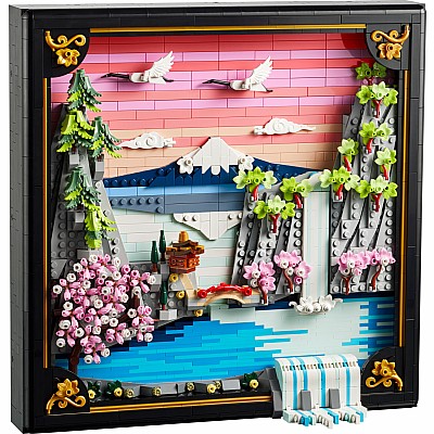 LEGO ART: Japanese Cherry Blossom Landscape