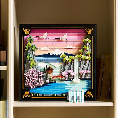 LEGO ART: Japanese Cherry Blossom Landscape