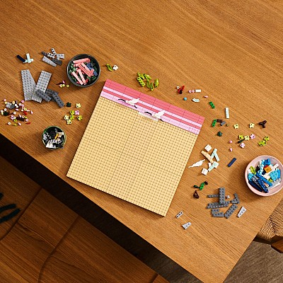 LEGO ART: Japanese Cherry Blossom Landscape