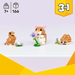  LEGO Creator 31376 3 in 1 Cute Hamster with a Flower