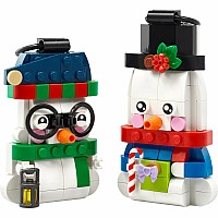LEGOÂ® Snowman Ornaments