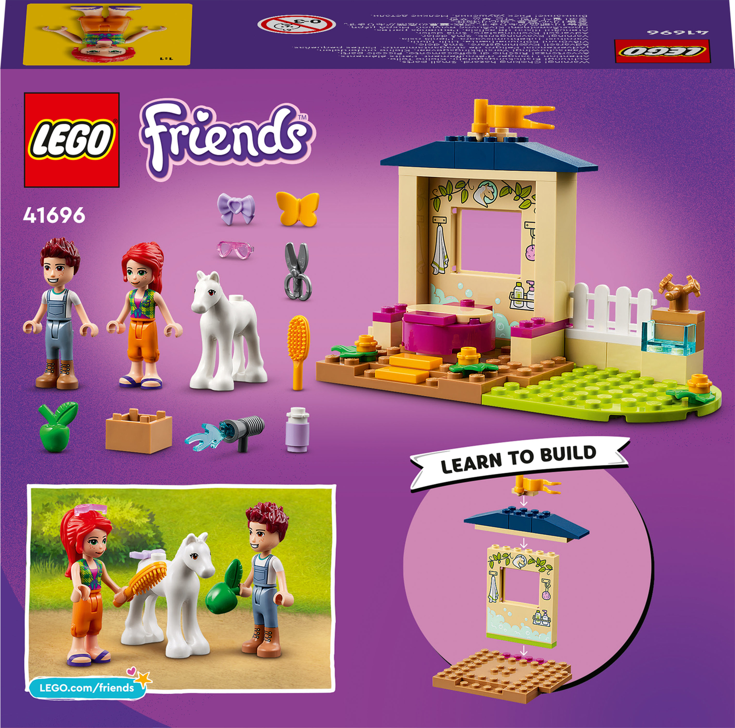 Fortolke Excel røveri LEGO Friends Pony-Washing Stable Horse 4+ Set - The Toy Box Hanover