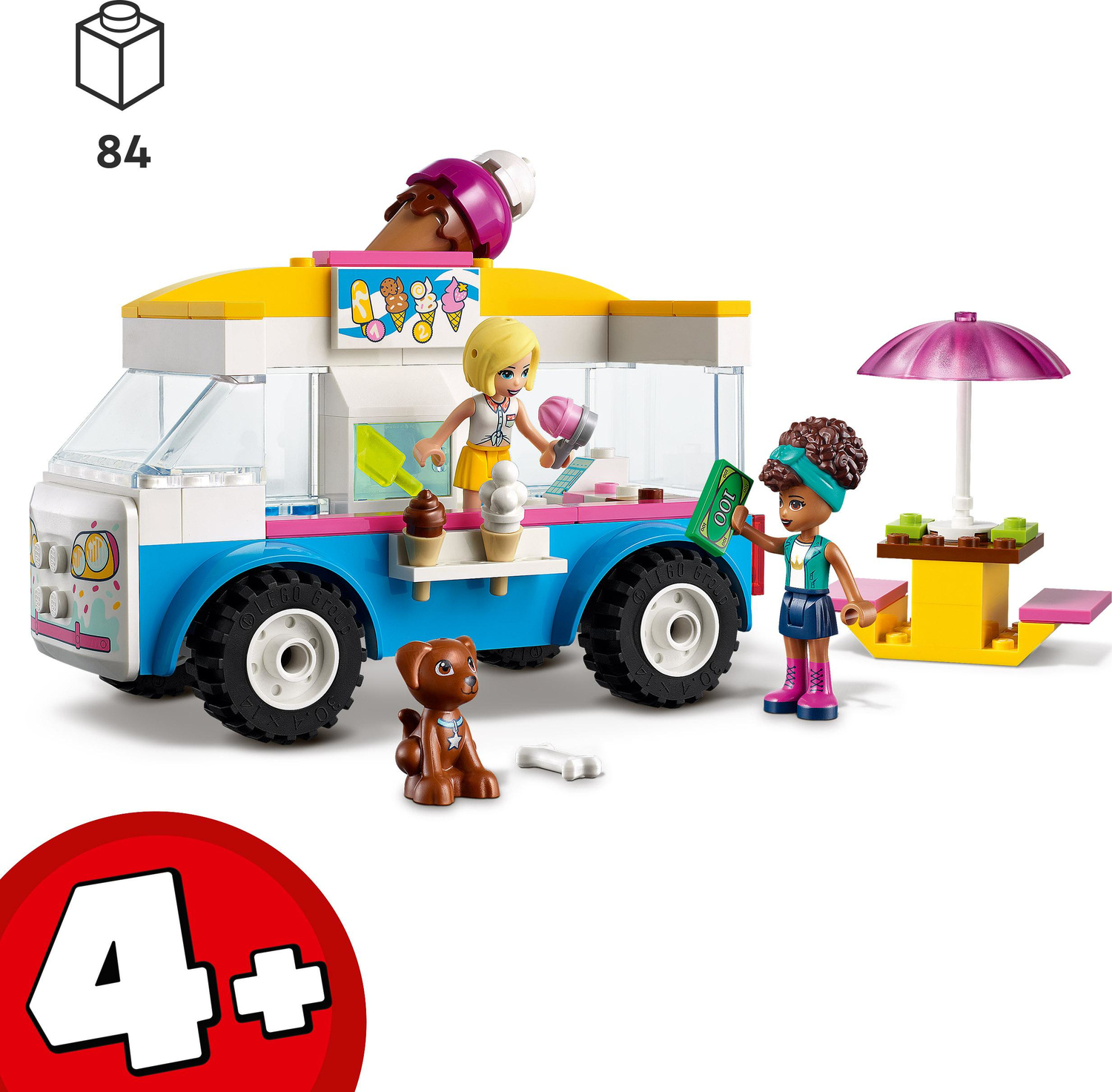 LEGO Friends Truck Toy Ice-Cream 4+ Imagination Toys - Set