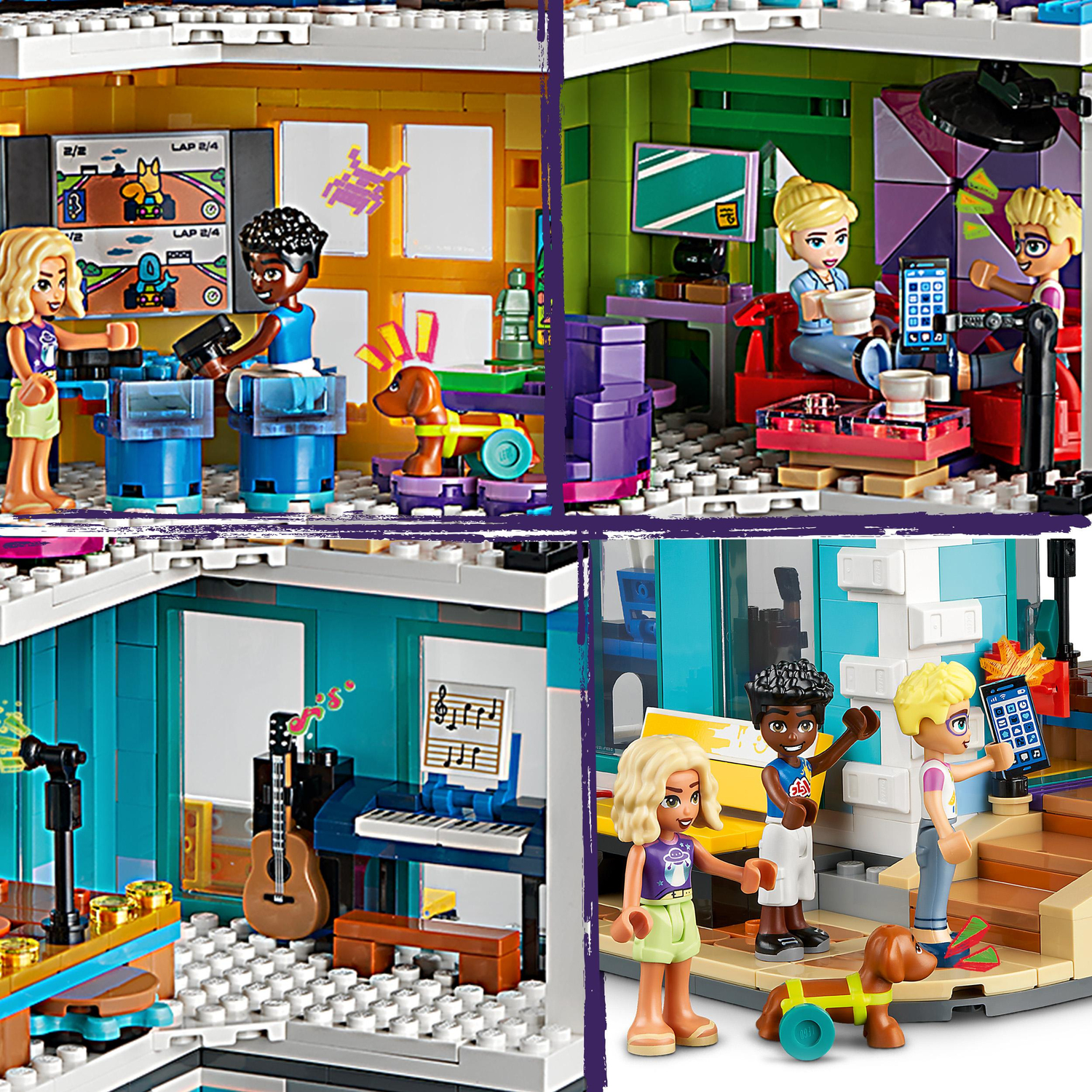 LEGO Friends Heartlake City Community Center 41748 - Set di giocattoli da  costruzione, sfida creativa per bambini
