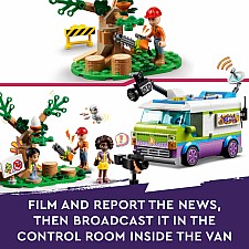 LEGO® Friends Newsroom Van Animal Rescue Set