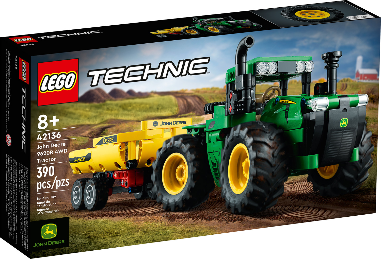John Deere 9620R 4WD Tractor - LEGO - Dancing Bear Toys