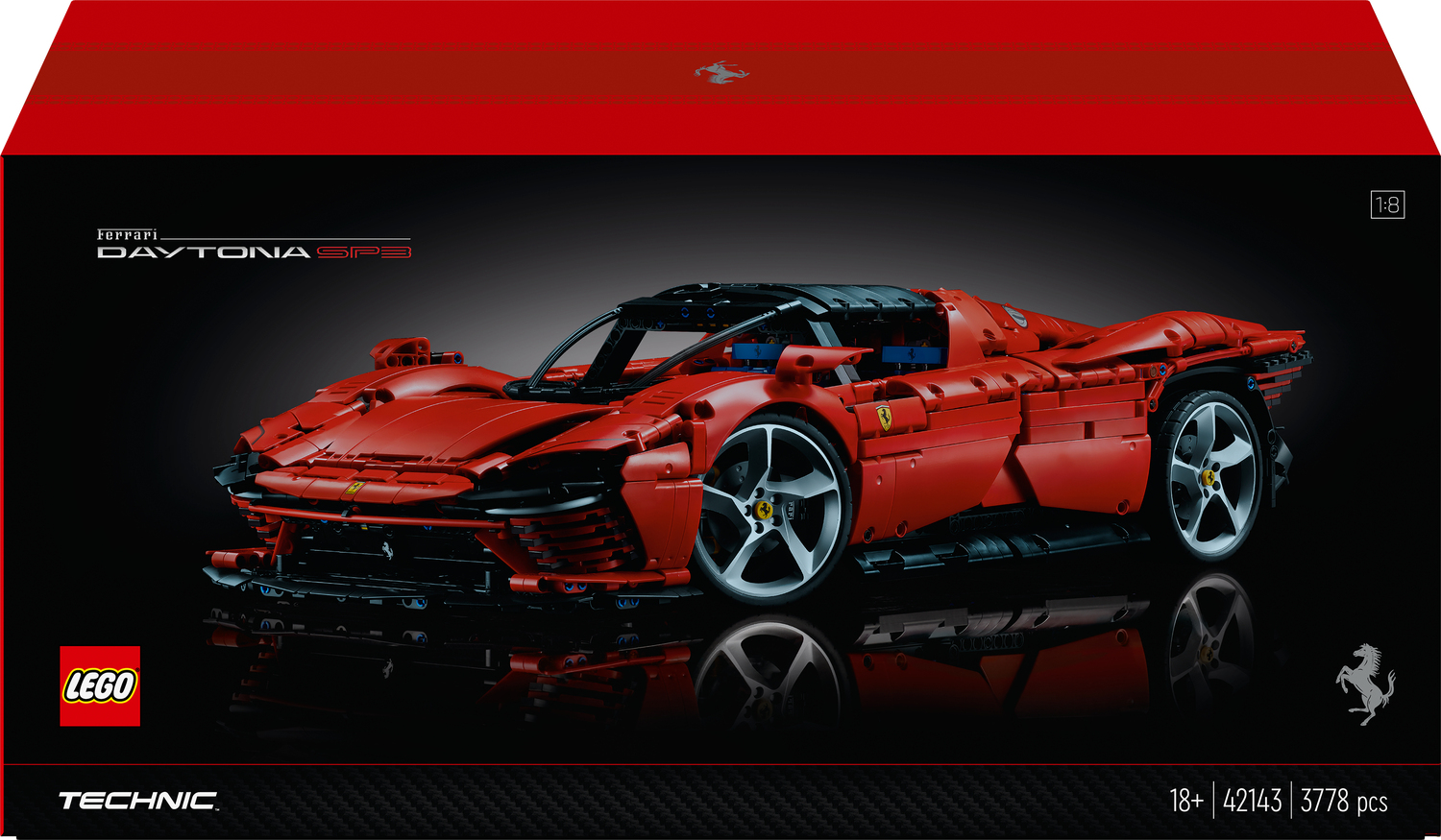 prosa Guggenheim Museum Højttaler LEGO Technic Ferrari Daytona SP3 Model Car Set - Imagine That Toys