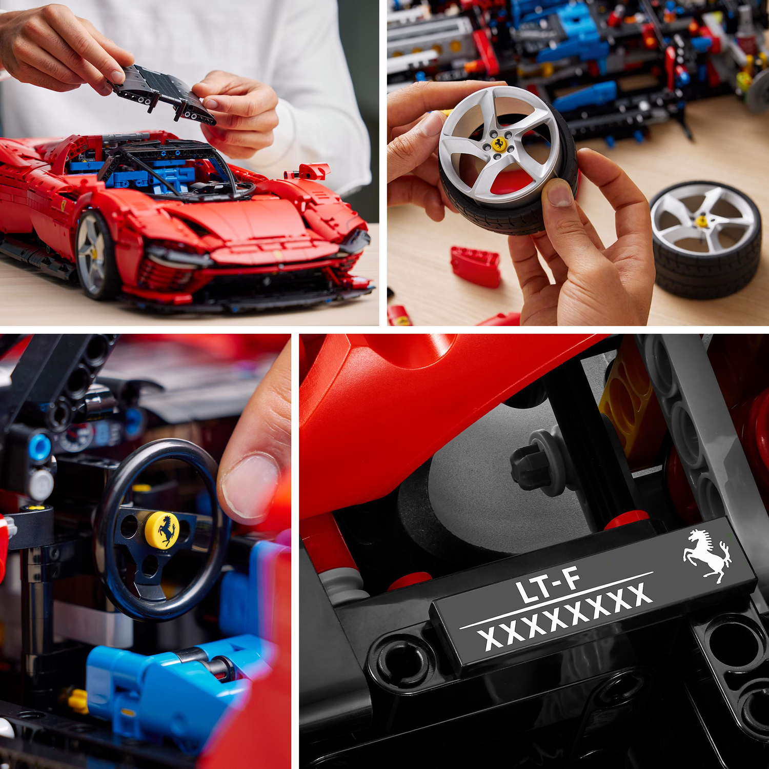 prosa Guggenheim Museum Højttaler LEGO Technic Ferrari Daytona SP3 Model Car Set - Imagine That Toys