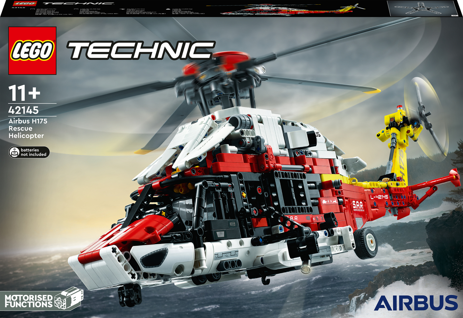 Mug Forsendelse Repaste 42145 Airbus H175 Rescue Helicopter - LEGO Technic - Pickup Only - LEGO