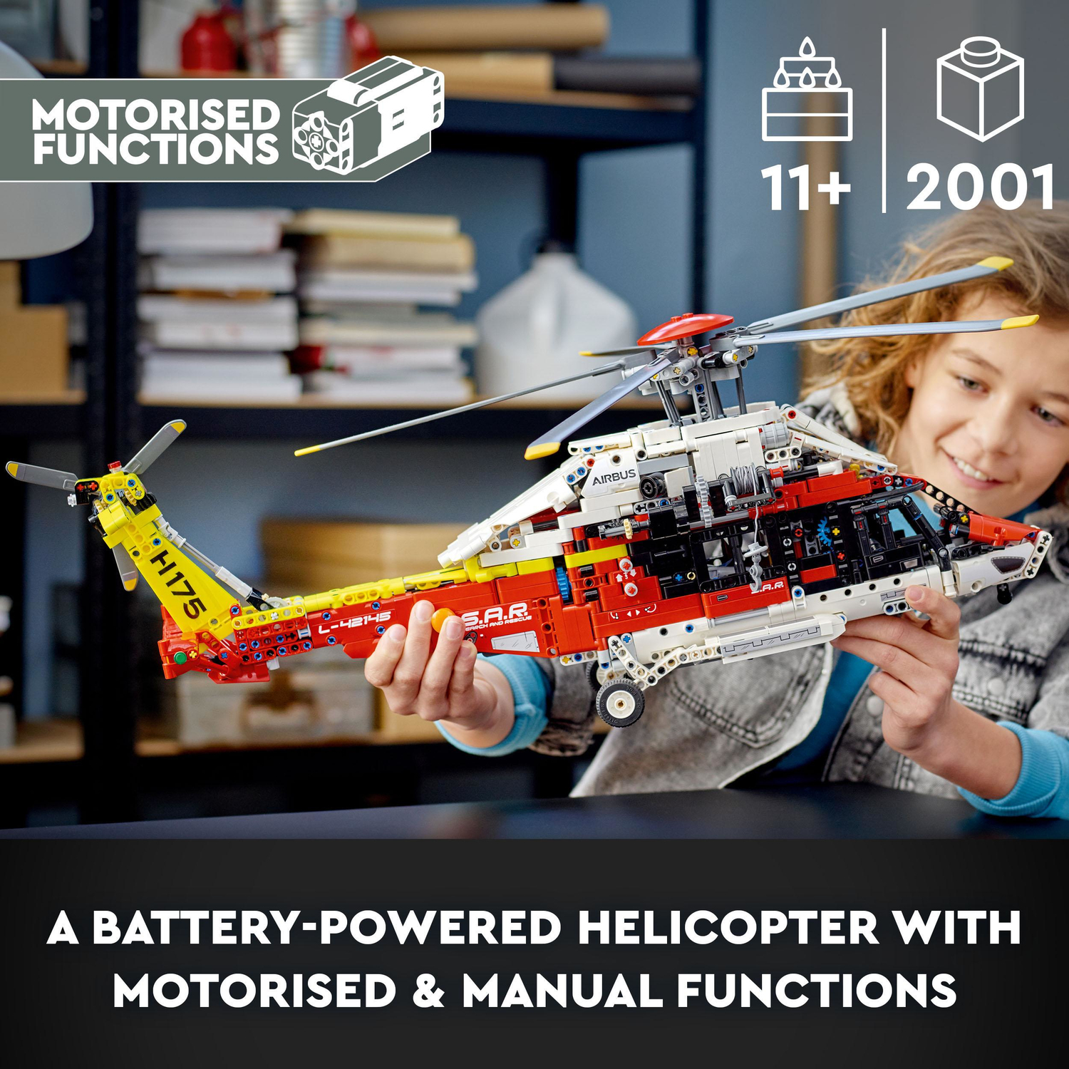 Technic Airbus H175 Rescue Helicopter Toy - Toyrifix