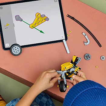  Lego Technic 42225 Yellow Motorcycle 