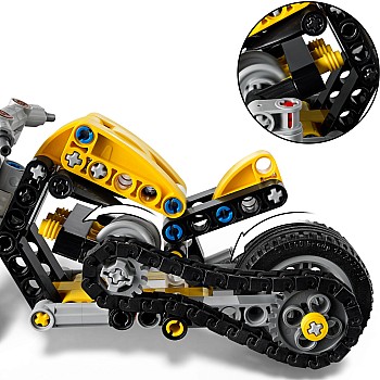  Lego Technic 42225 Yellow Motorcycle 