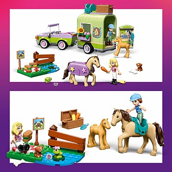  Lego Friends 42695 Horse and Baby Foal Trailer 