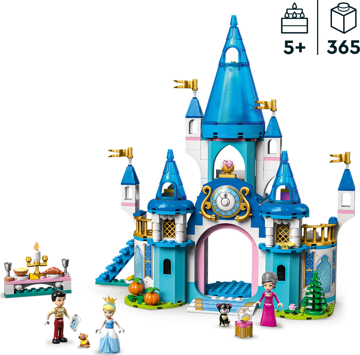 Lego Disney Princess 43206 Cinderella and Prince Charming's Castle ...