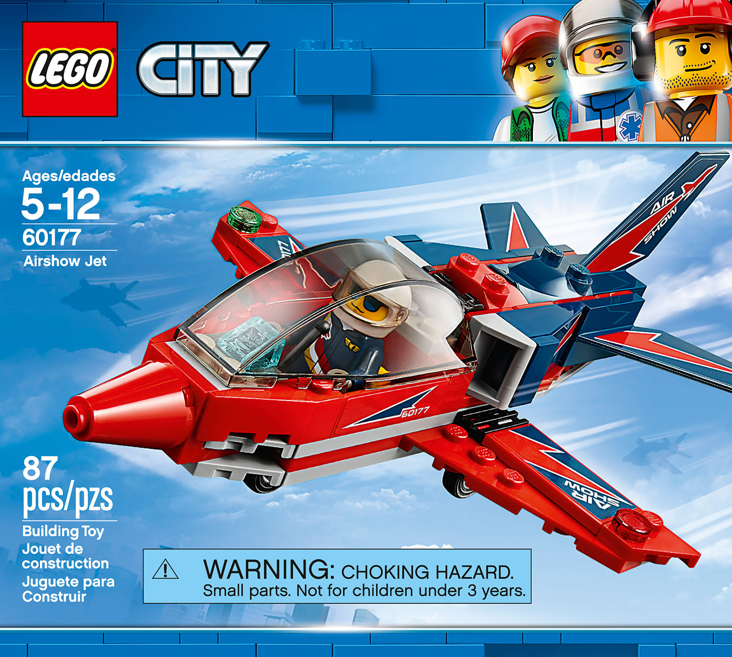 LEGO City Airshow Jet 60177 Building Set (87 Pieces)