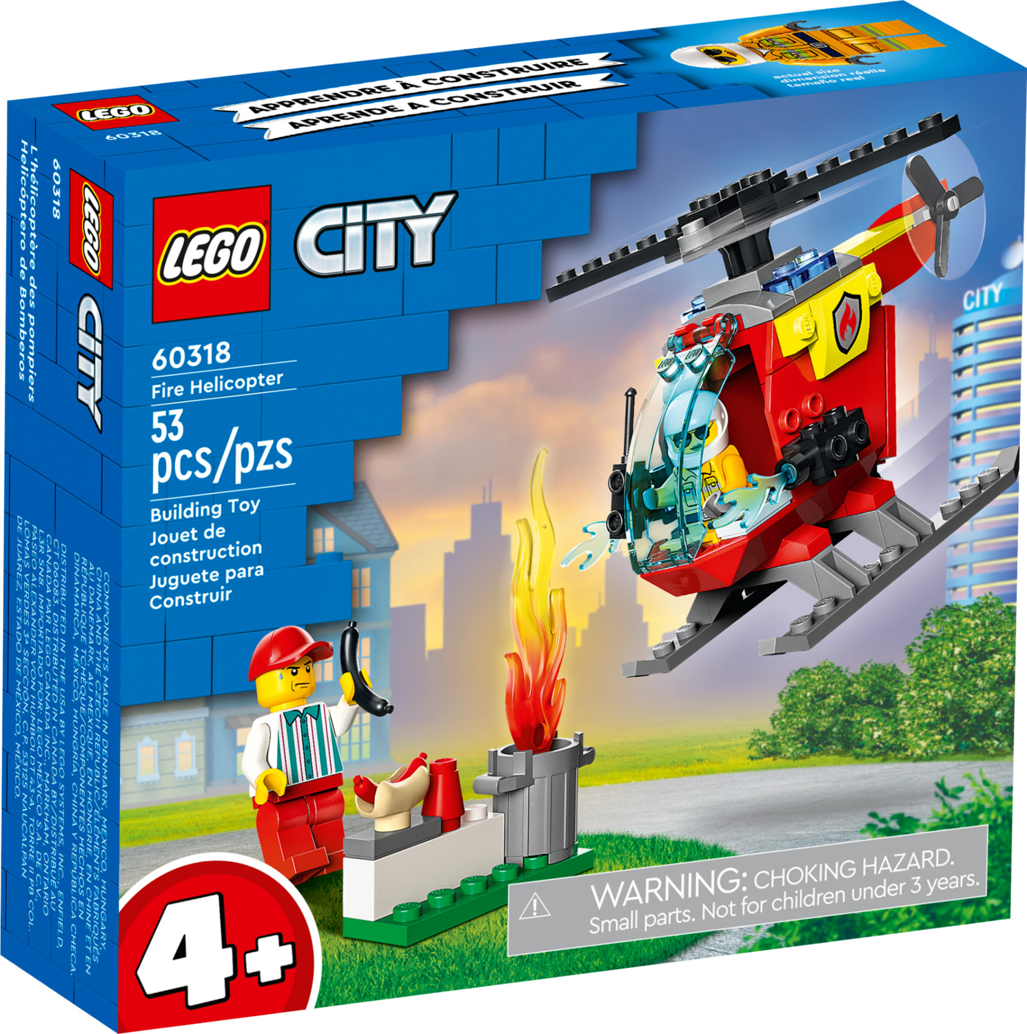 koppel Vergelding voordeel LEGO 60318 City: Fire Helicopter - Teaching Toys and Books