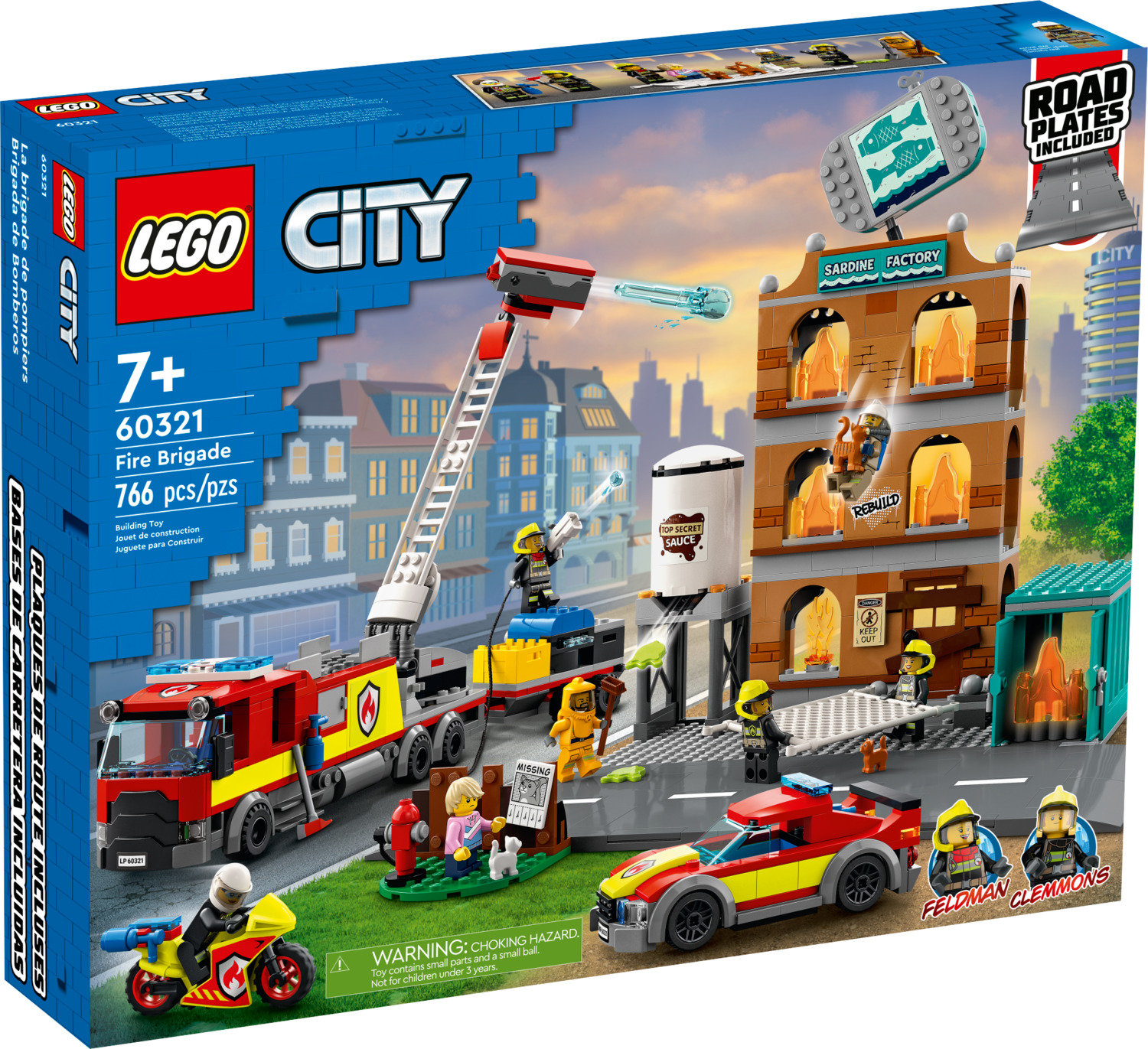 LEGO® City aus Set 60321 Sardinenfabrik mit Straßenelement & 2 Figuren NEU 