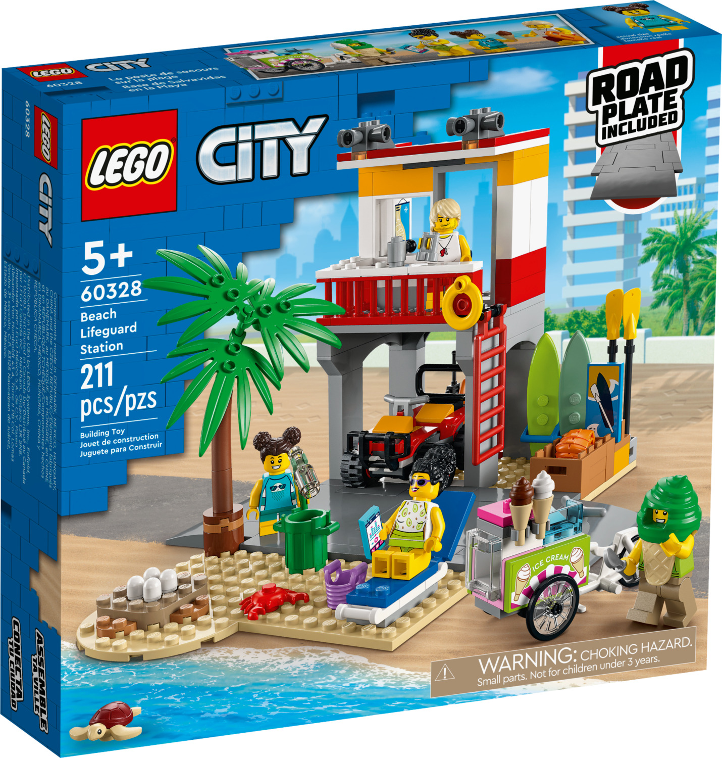 I særdeleshed køleskab vask LEGO City: Beach Lifeguard Station - Lucky Duck Toys