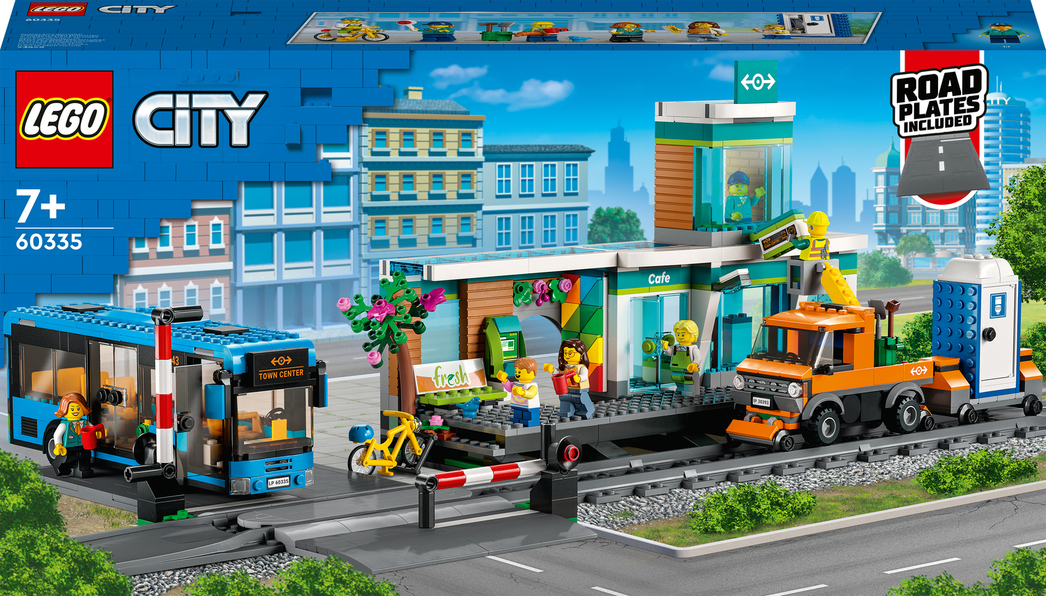 Motivering opadgående sød LEGO City Train Station Building Set with Bus - Toys To Love