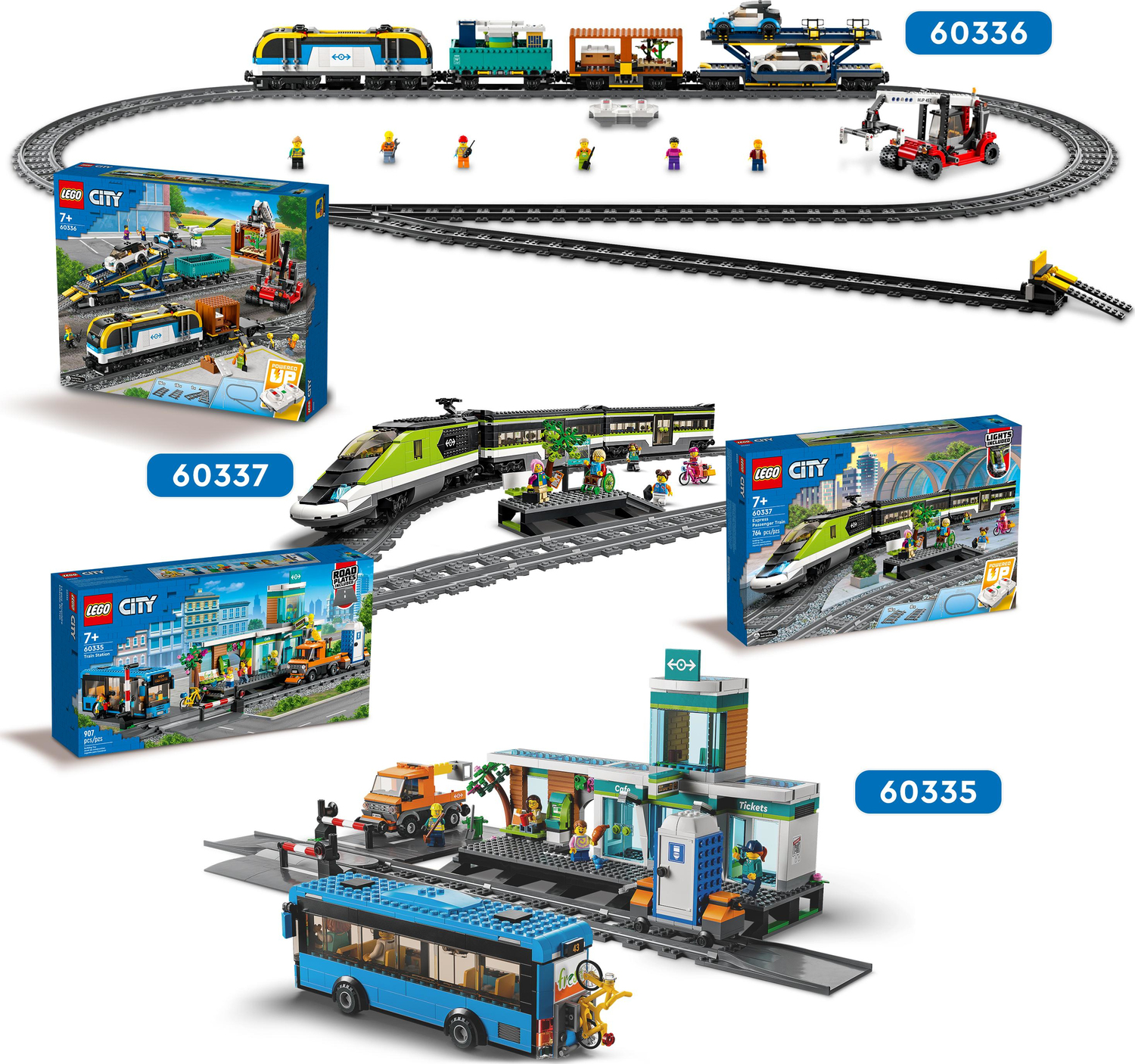LEGO City Freight Train Set Remote Control Toy