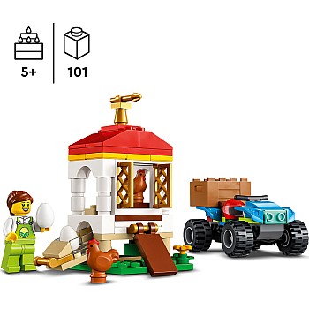 LEGO City Chicken Henhouse Farm Toy for Kids