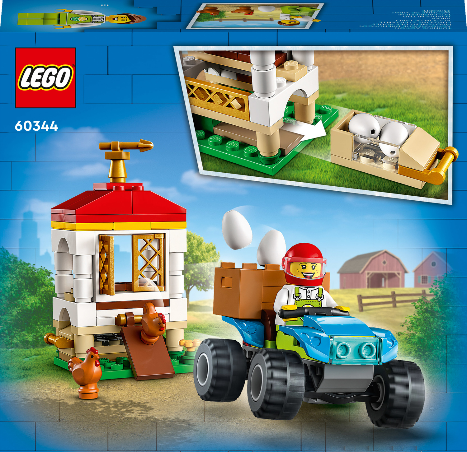 LEGO City Chicken Henhouse 60344 Building Set 