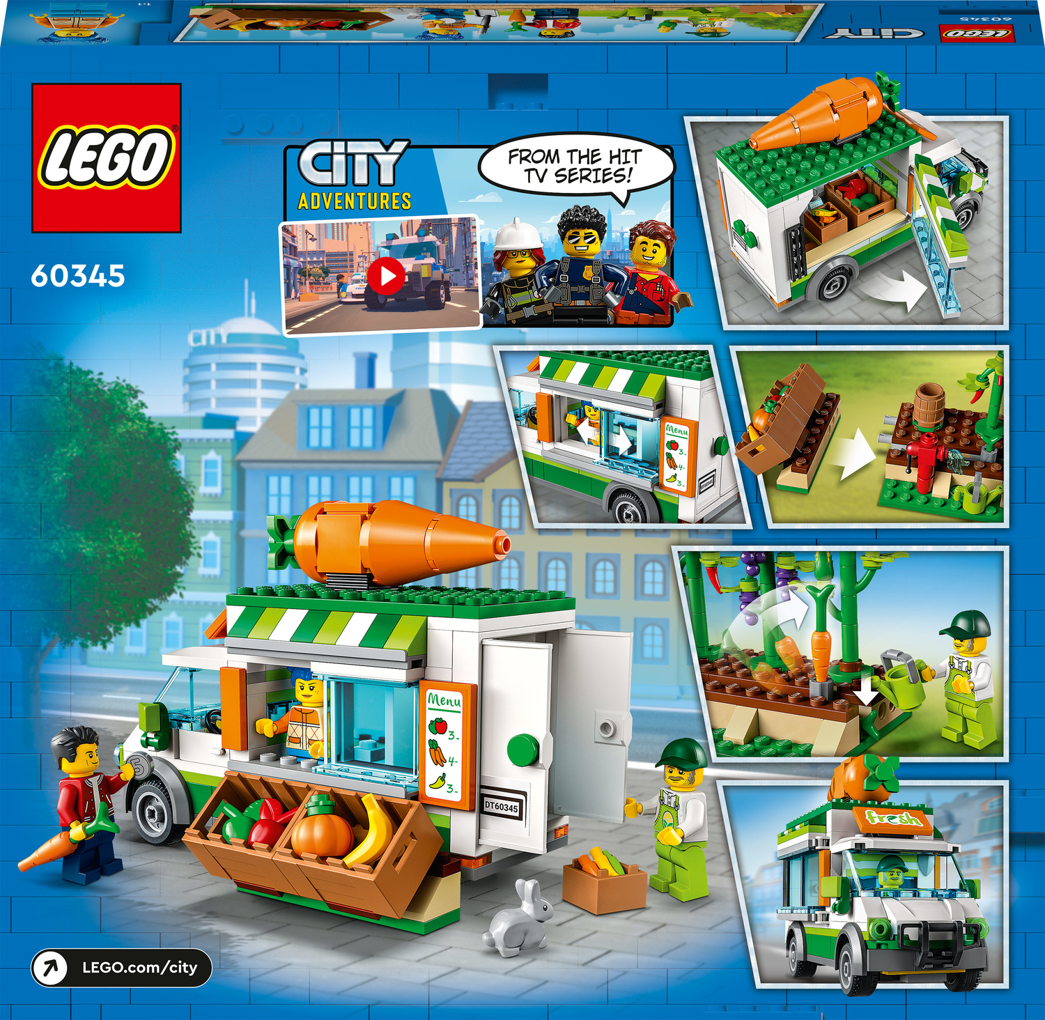 Spektakel Philadelphia leveren LEGO City Farmers Market Van Farm Toy Set - Imagine That Toys