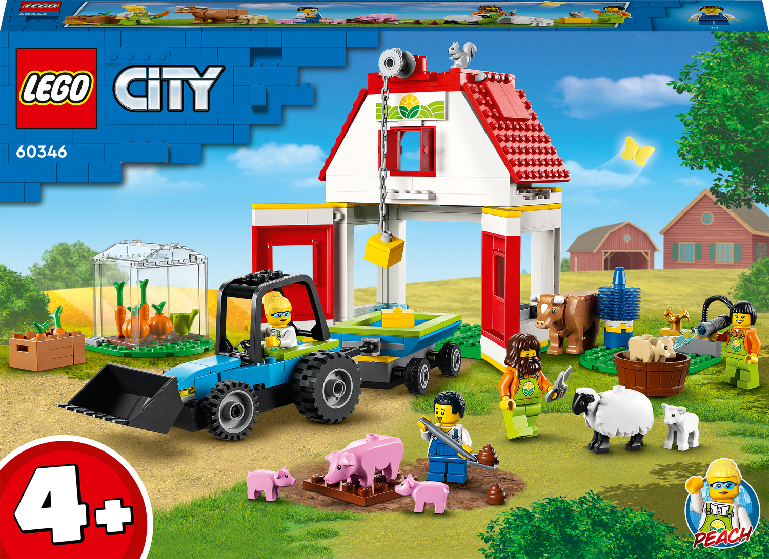 Håndskrift Faial Betydning LEGO City Farm Barn & Farm Animals Toy Set - Imagination Toys