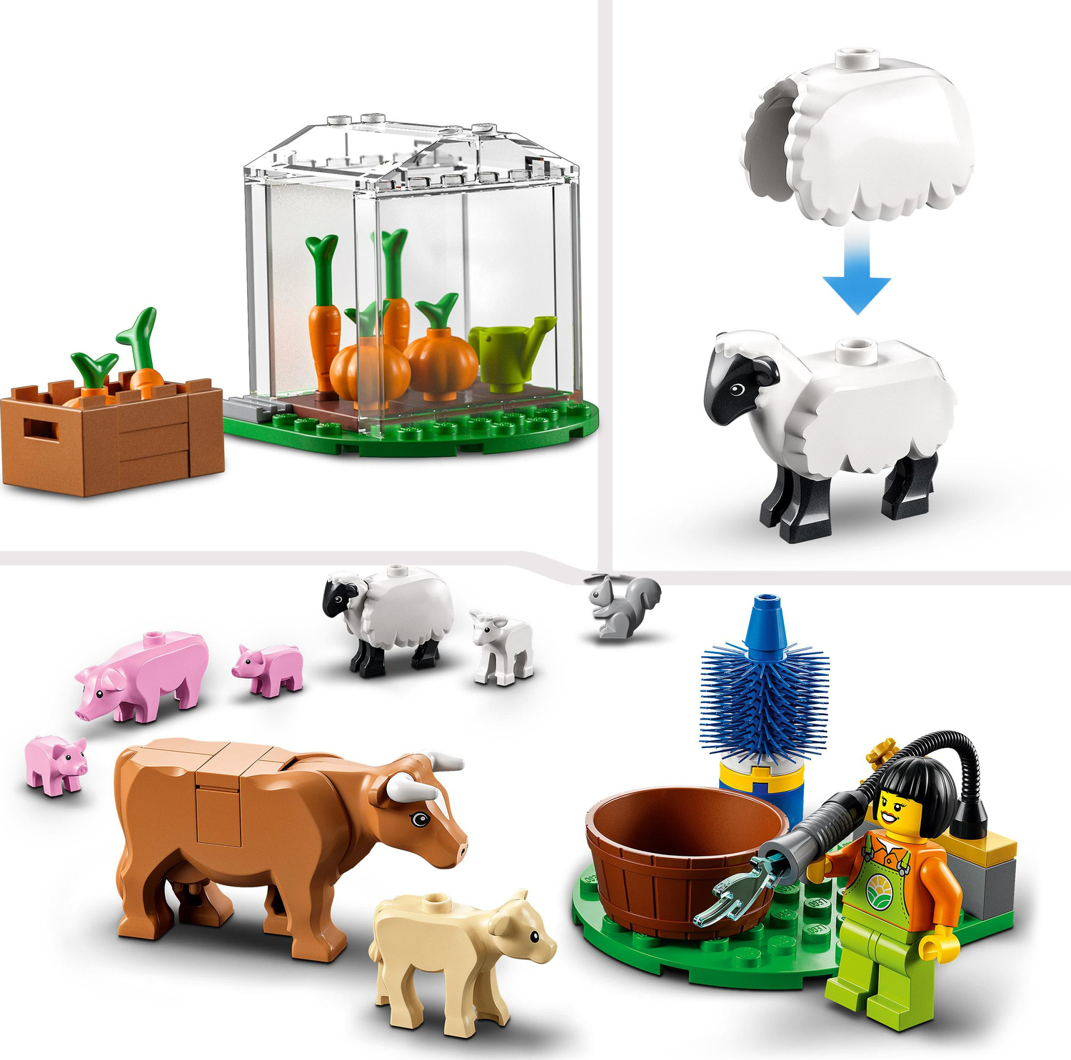 Mug heroisk leje LEGO City Farm Barn & Farm Animals Toy Set - Imagination Toys