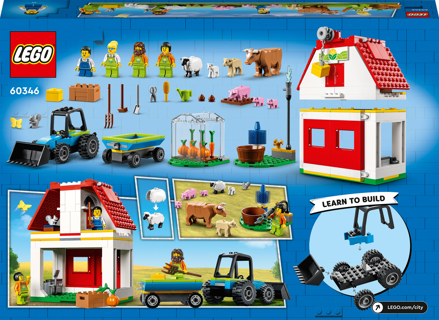 koncept Blive kold Fremskynde LEGO City Farm Barn & Farm Animals Toy Set - Givens Books and Little Dickens