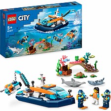 LEGO City Explorer Diving Boat Toy Ocean Set