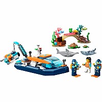 LEGO® City Explorer Diving Boat Toy Ocean Set