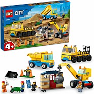 LEGO® City: Construction Trucks & Wrecking Ball (4+)