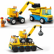 LEGO® City: Construction Trucks & Wrecking Ball (4+)