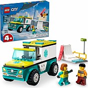 LEGO® City Great Vehicles: Emergency Ambulance and Snowboarder