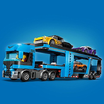  Lego City 60408 Car Transporter Truck with Sports Cars	